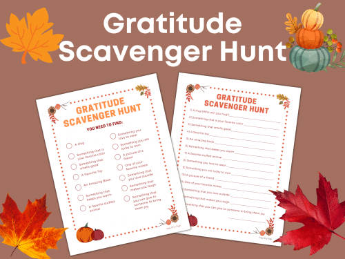 Gratitude Scavenger Hunt (Free Printable) - Simply Full of Delight