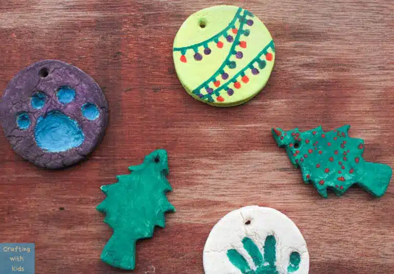 Easy Salt Dough Ornaments from Crafting with Kids.