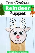 Printable Reindeer Paper Bag Puppet (Free Template!) - Simply Full of ...