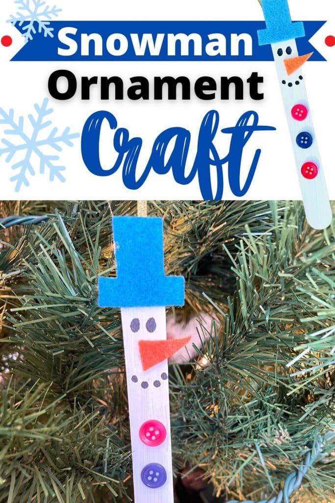 snowman ornament craft for kids