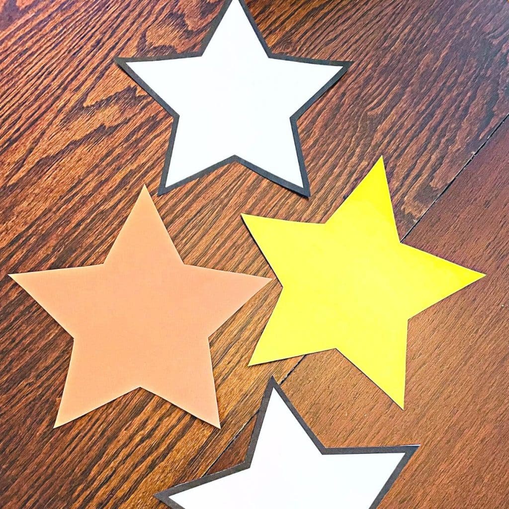 star templates all cut out