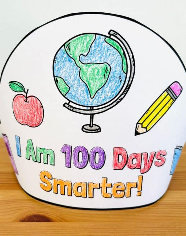 Free Printable 100 Days of School Crown