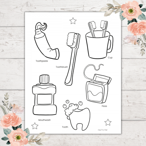Free Printable Tooth Coloring Pages (Dental Activity) - Simply Full of ...