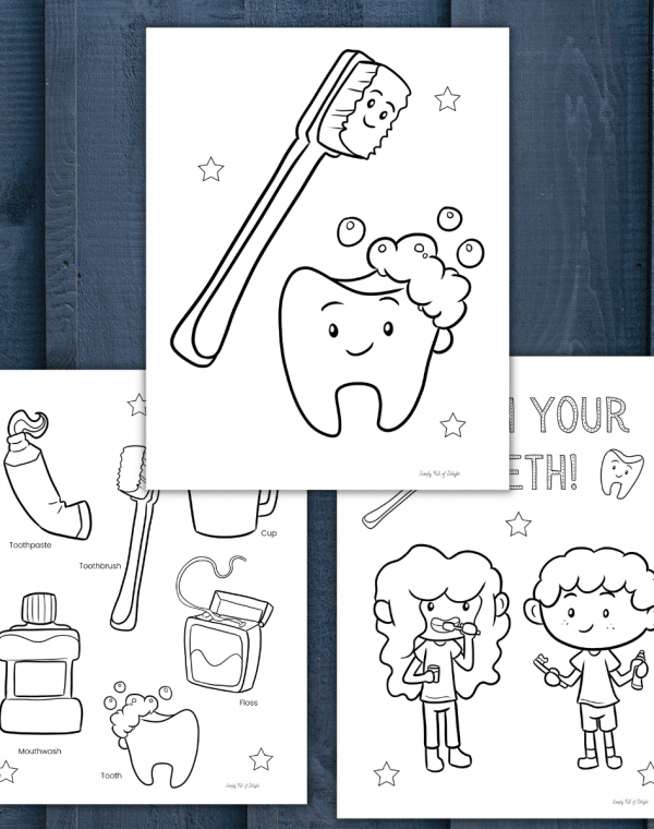 free dental coloring pages