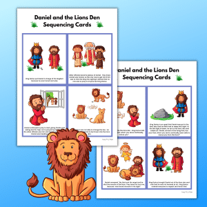 Daniel and the Lions Den Coloring Page (Free Printable) - Simply Full ...