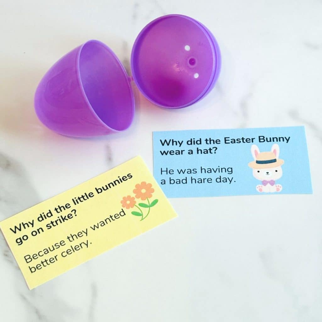 Easter jokes for kids to put in plastic Easter eggs
