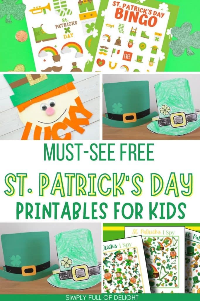 St Patrick's day printables for kids - free printable games and crafts.