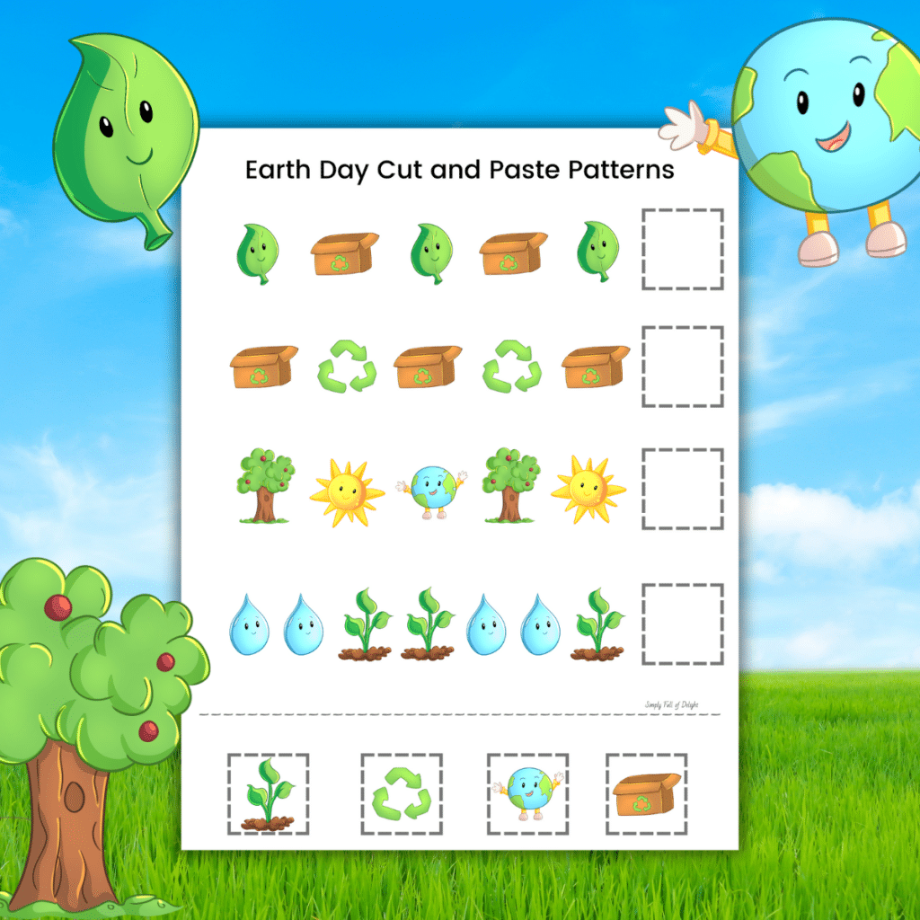 free Earth Day patterns worksheet