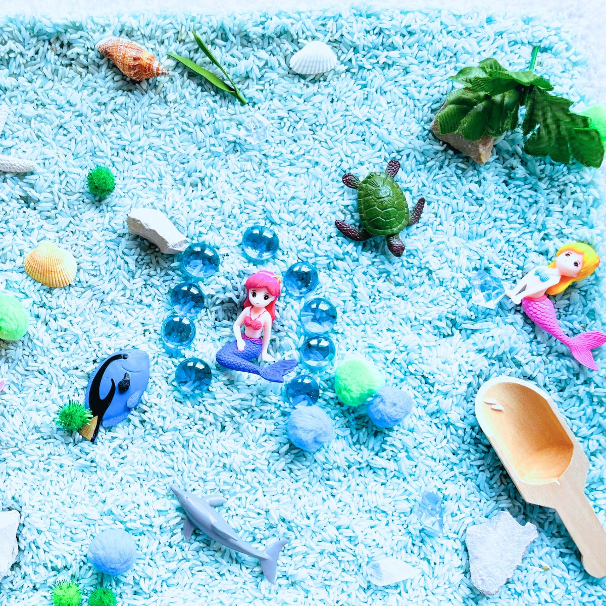 Adorable Mermaid Sensory Bin for Kids - Simply Full of Delight