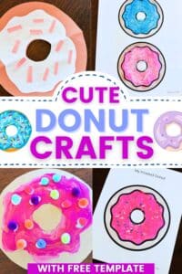Easy Donut Crafts (With Free Printable Donut Template) - Simply Full of ...