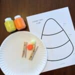 Easy Candy Corn Craft (with Free Printable Template!) - Simply Full of ...