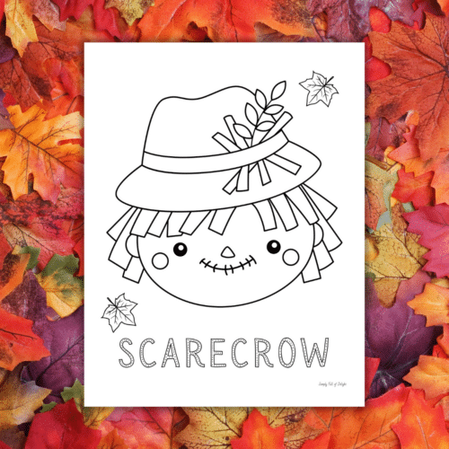 Free Printable Scarecrow Coloring Pages for Kids - Simply Full of Delight