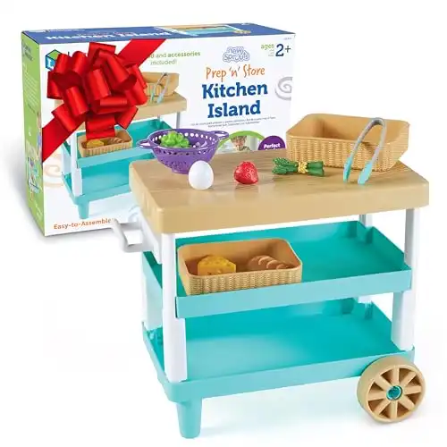Learning Resources New Sprouts Prep n Store Kitchen Island 11pc Set