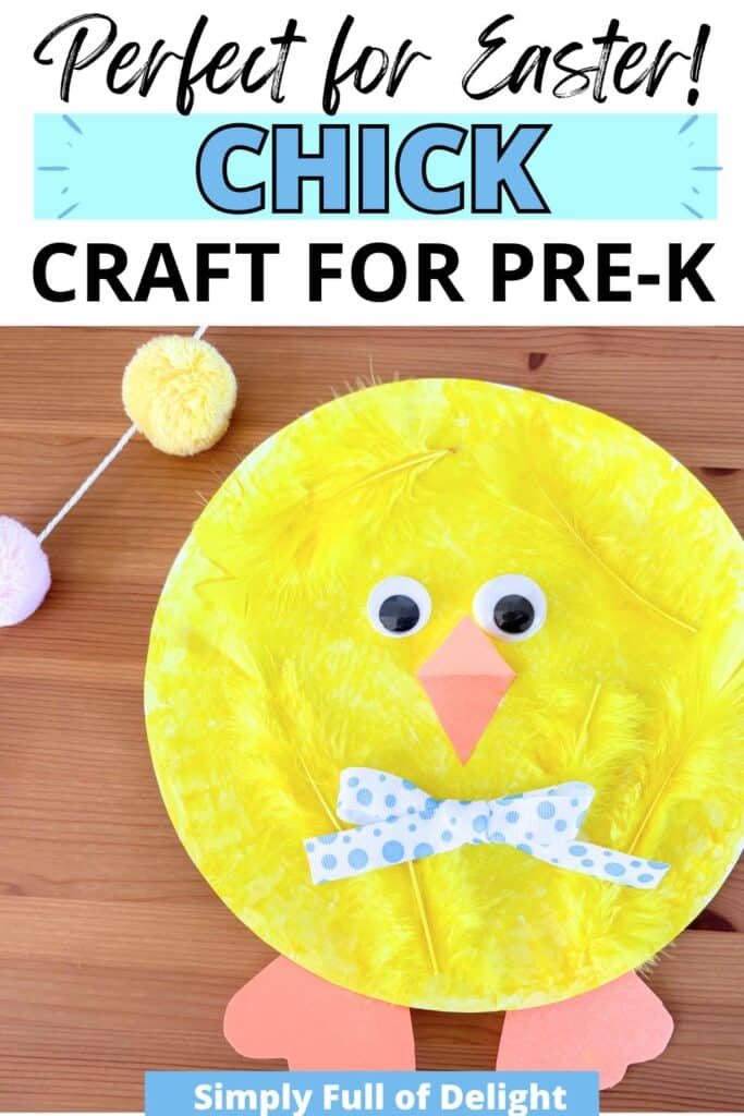 Perfect for Easter!  Chick Craft for Pre-K