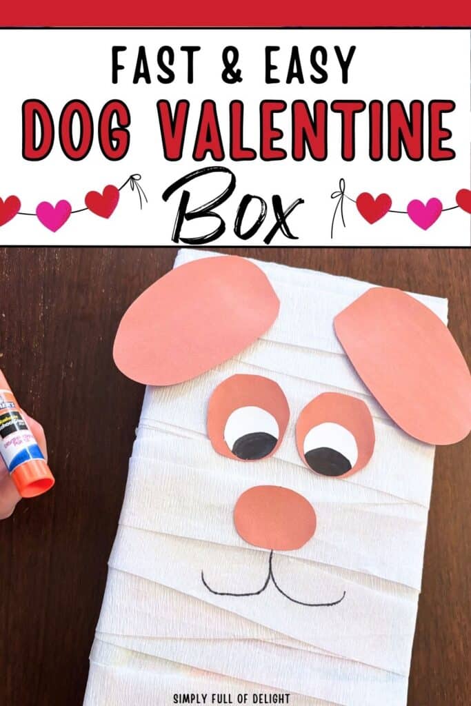 fast and easy dog valentine box