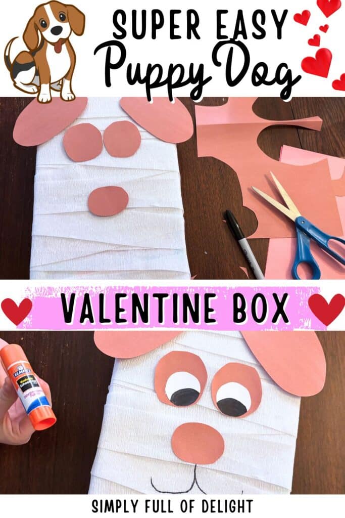 super easy puppy dog valentine box