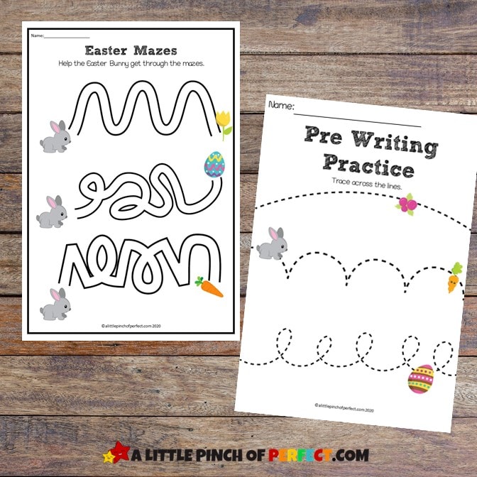 Easter Activity Pack from A Little Pinch of Perfect.