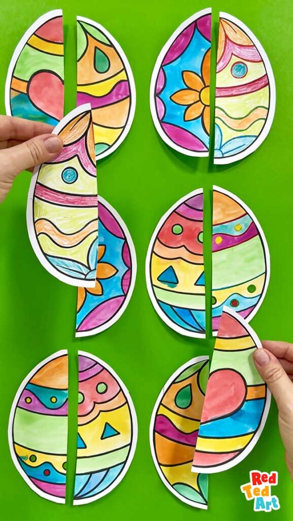 6 in 1 Printable Egg Activities from Red Ted Art.