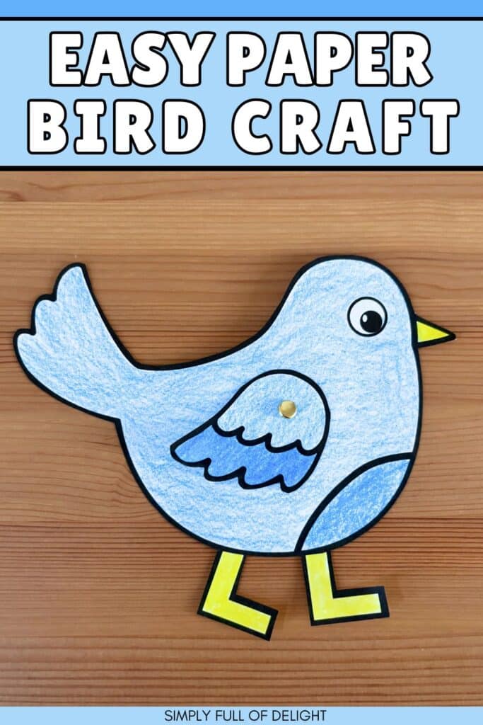 easy paper bird craft