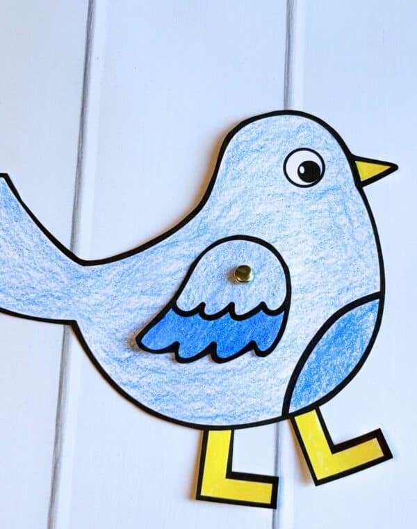paper bird craft for preschool