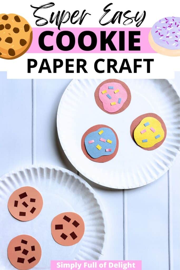 super easy paper cookie craft