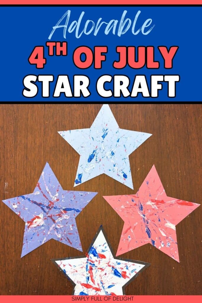 adorable 4th of July Star Craft for preschool