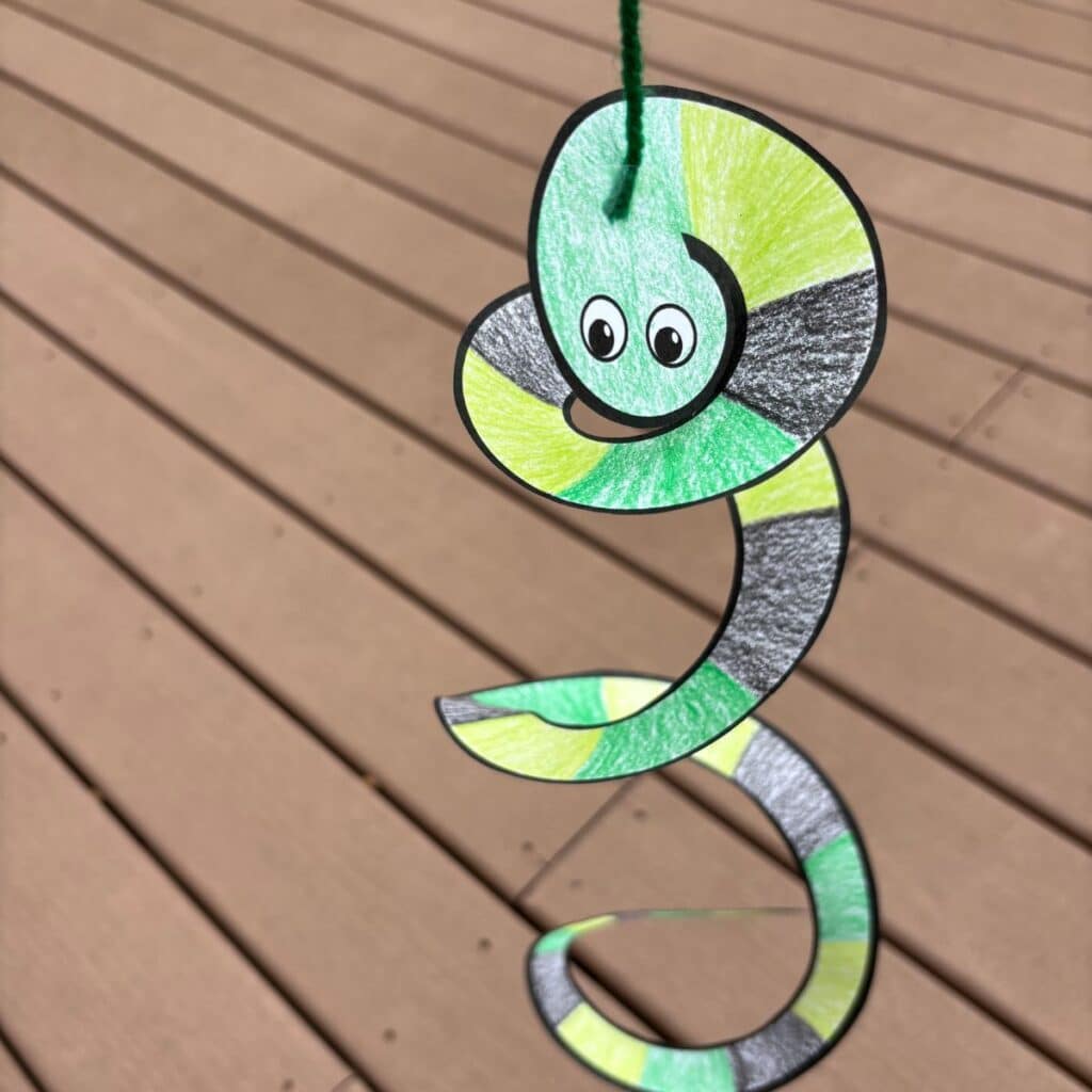 paper snake craft