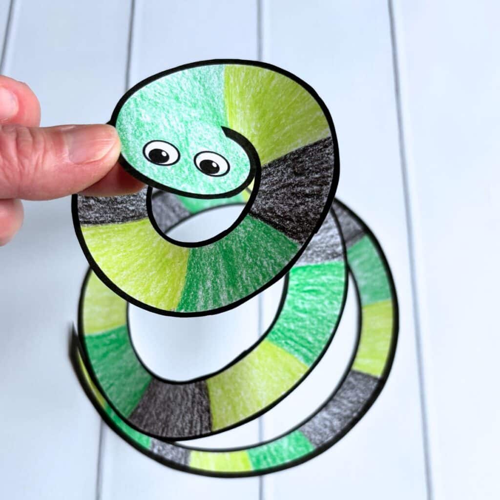 spiral snake cut out