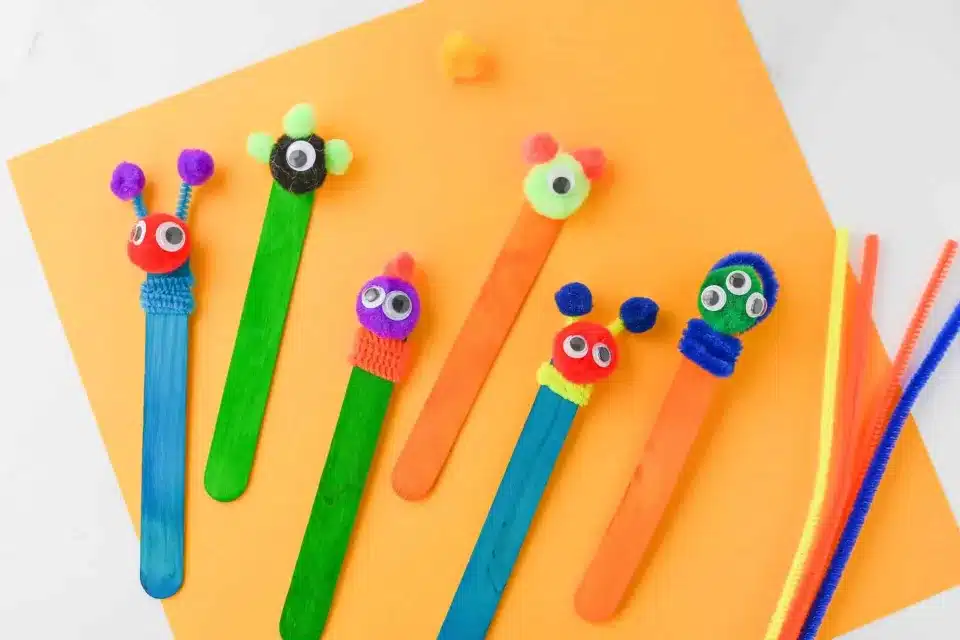 Halloween Monster Bookmarks by Cultivating Brilliant Minds.