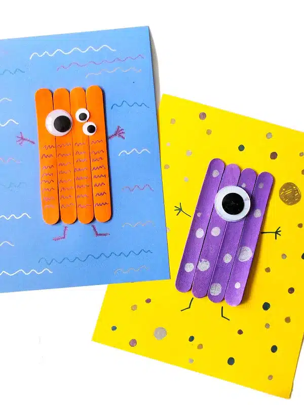 Popsicle Stick Monsters from Darcy and Brian.