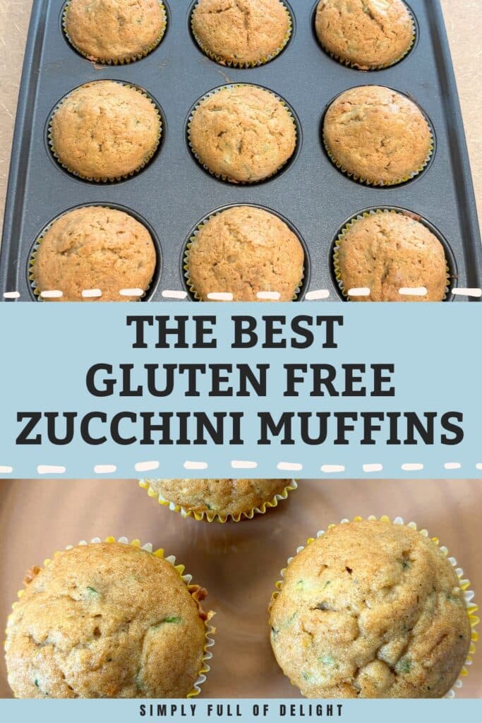 The best gluten free zucchini muffins