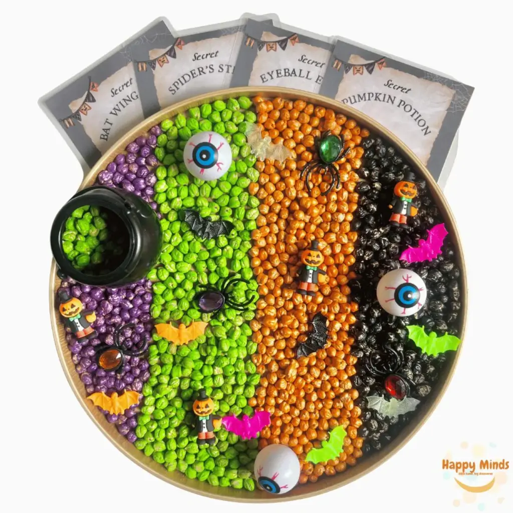 Cute Halloween Sensory Bin is by Happy Play US.