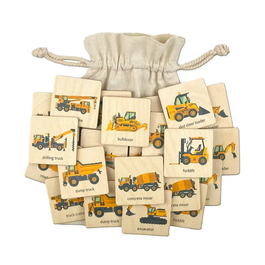 Montessori Wooden Construction Memory Game is from Woodpecker Tr Crafts.