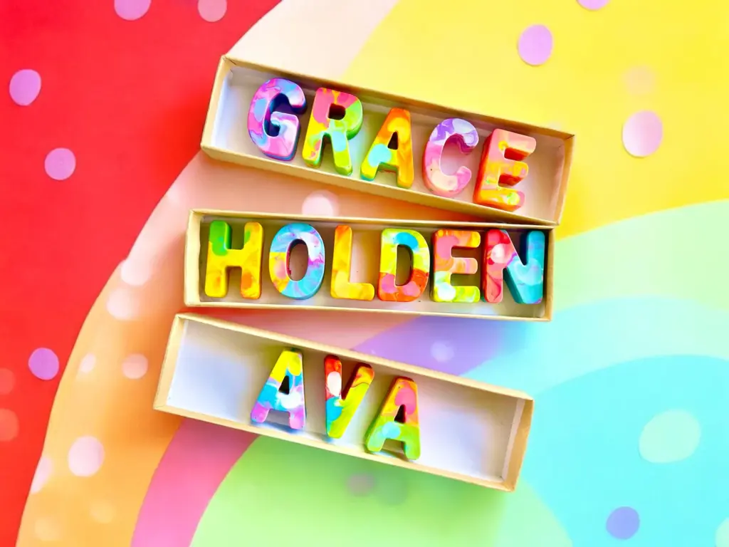 Personalized Name Crayons are by Kages Krayons
