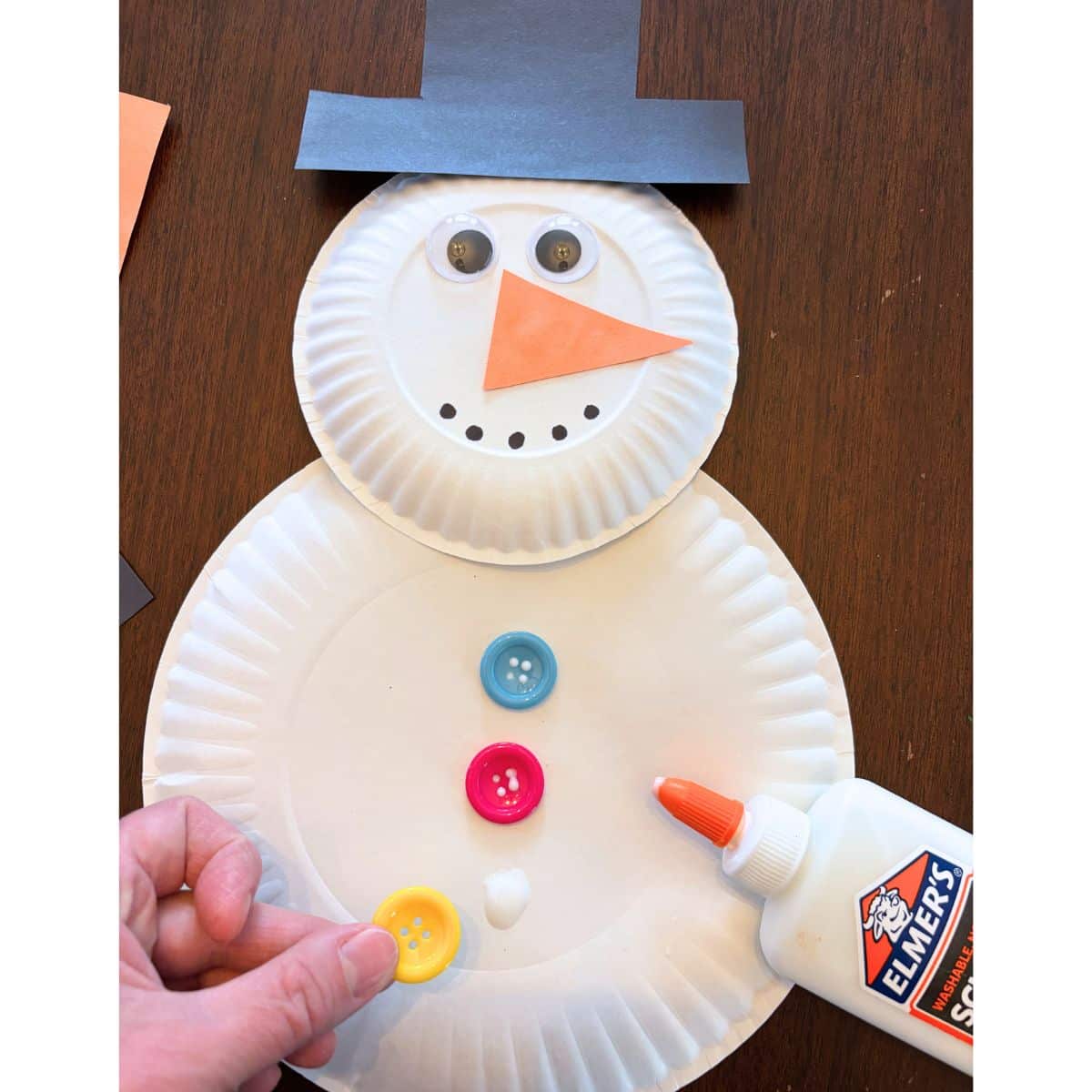 Easy Paper Plate Snowman Craft for Kids - Simply Full of Delight