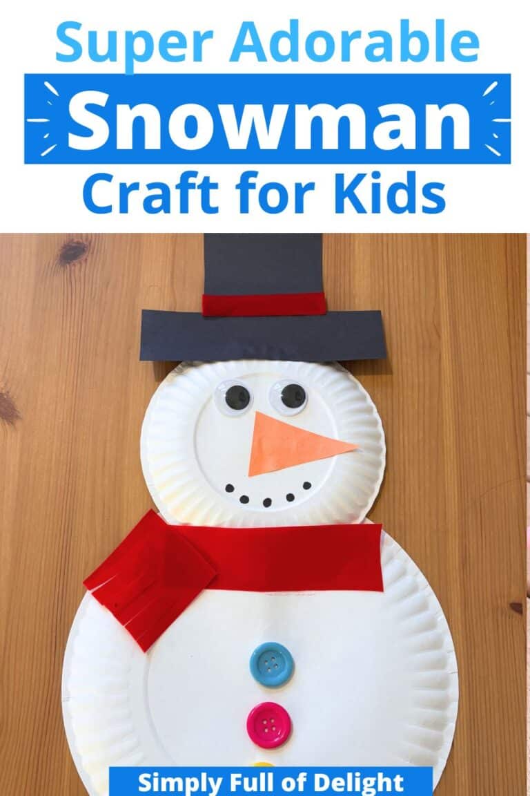 Easy Paper Plate Snowman Craft for Kids - Simply Full of Delight