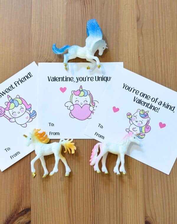 free printable unicorn valentine cards for kids