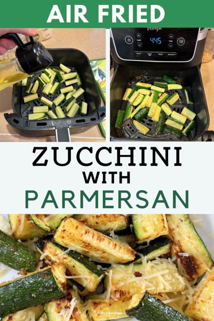 air fryer zucchini with parmesan