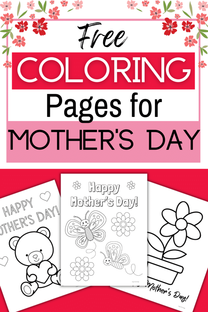 free coloring pages for Mother's Day