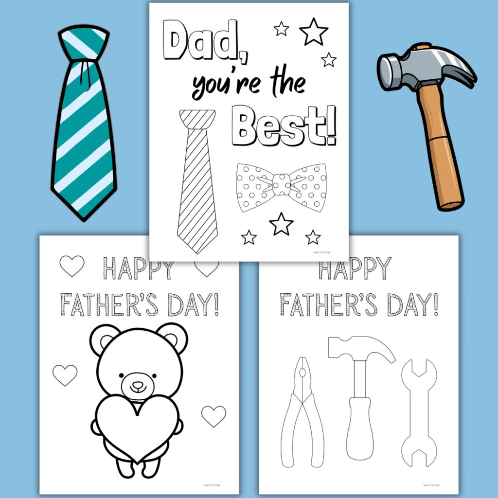 Free printable Father's day Coloring pages for kids