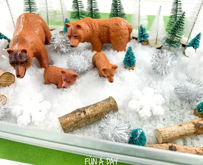 Bear Sensory Bin by Fun-A-Day.