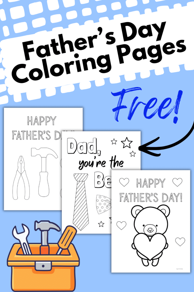 Father's day coloring pages free! - 3 free Father's day coloring sheets for kids