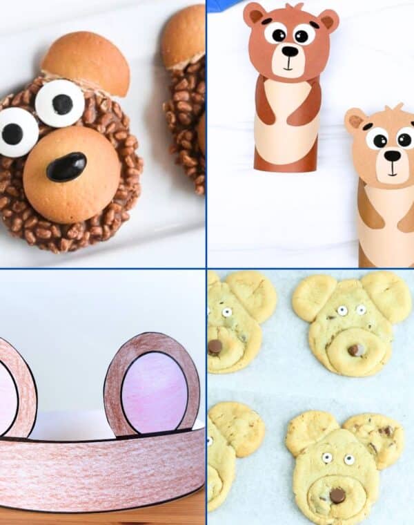 Teddy bear picnic activities for kids - teddy bear crafts and bear snacks as well as activities