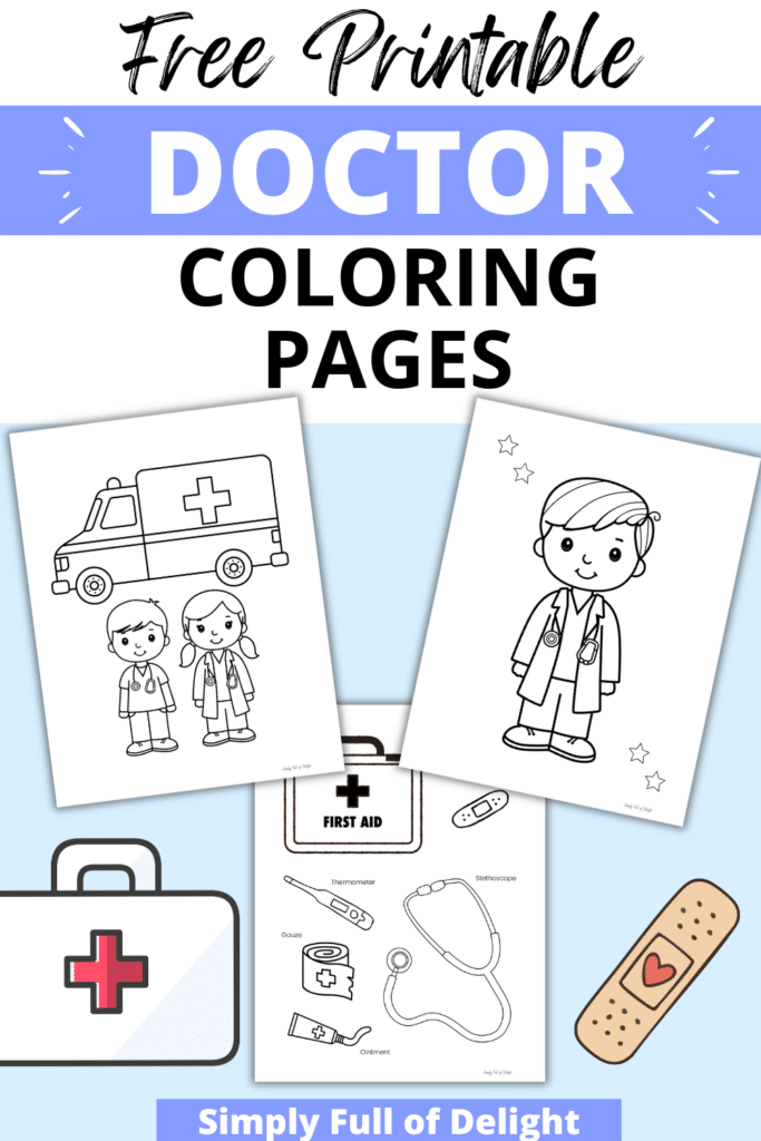 free printable doctor coloring pages