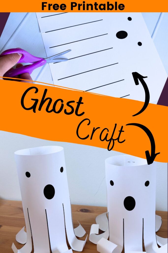 free printable Ghost Craft for preschool